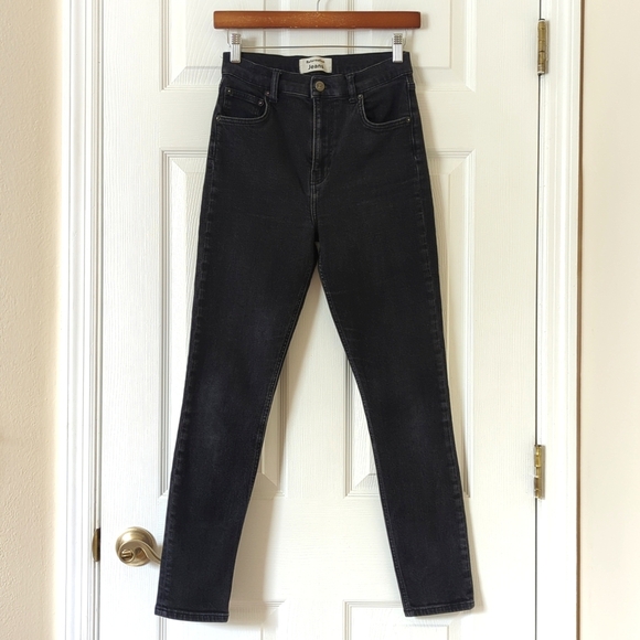 Reformation Denim - Reformation Classic High Rise Ankle Length Skinny Jeans Black 29